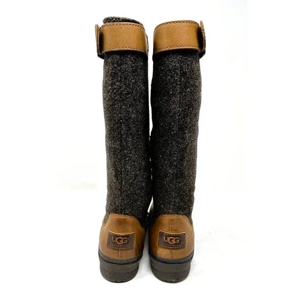 UGG Janina Chestnut Leather Waterproof Riding Boots - Size 6.5 - New #1018472 - Picture 13 of 13